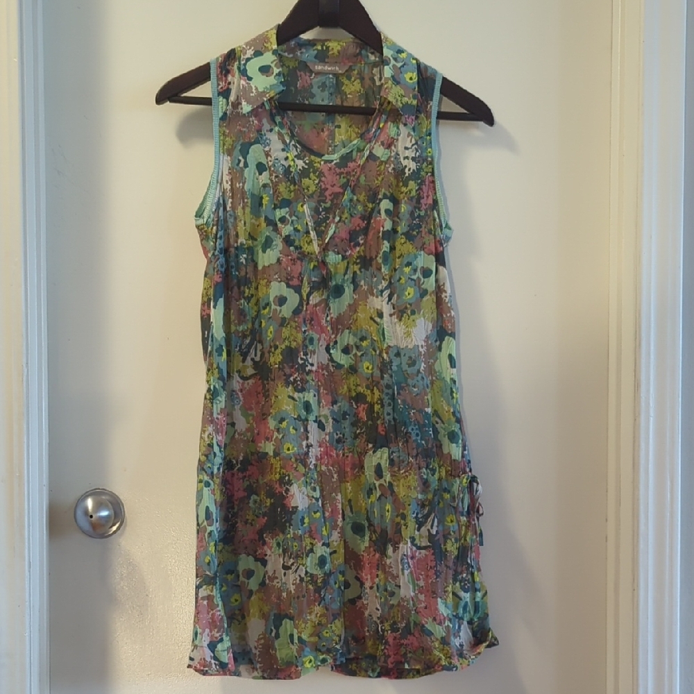 Sandwich Semi-Sheer Over Dress